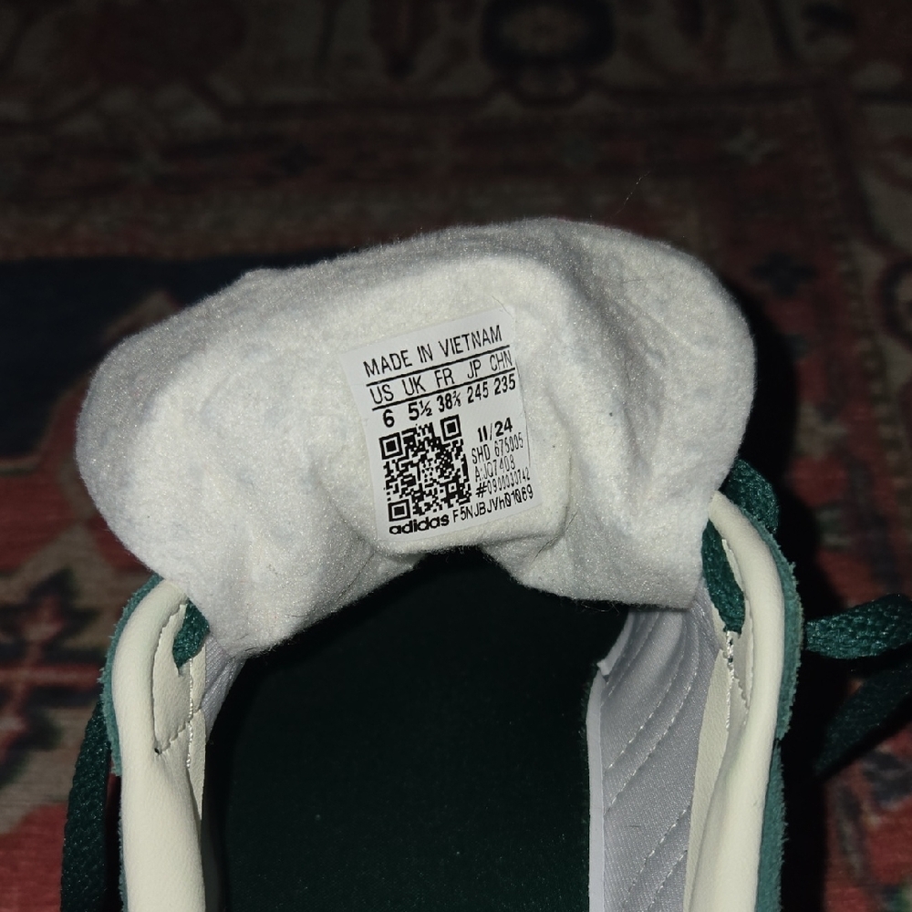 Adidas Gazelle Teal and Coral Sneakers - Picture 5 of 5